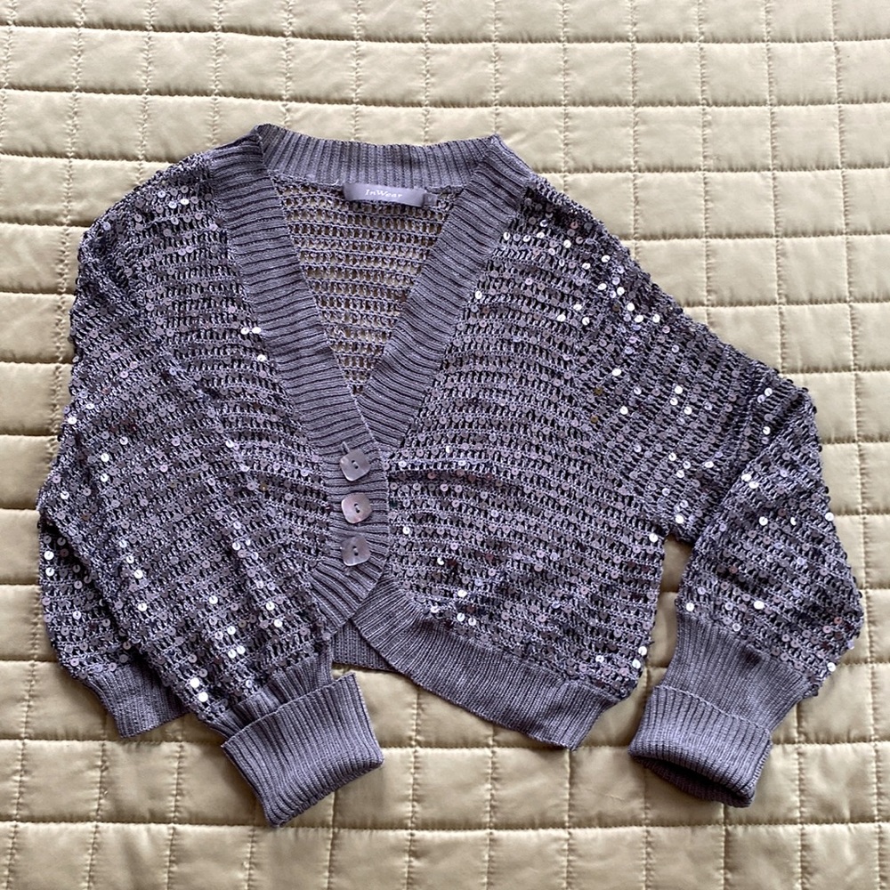 “In Wear” luxury blouse, grey color, size “M”